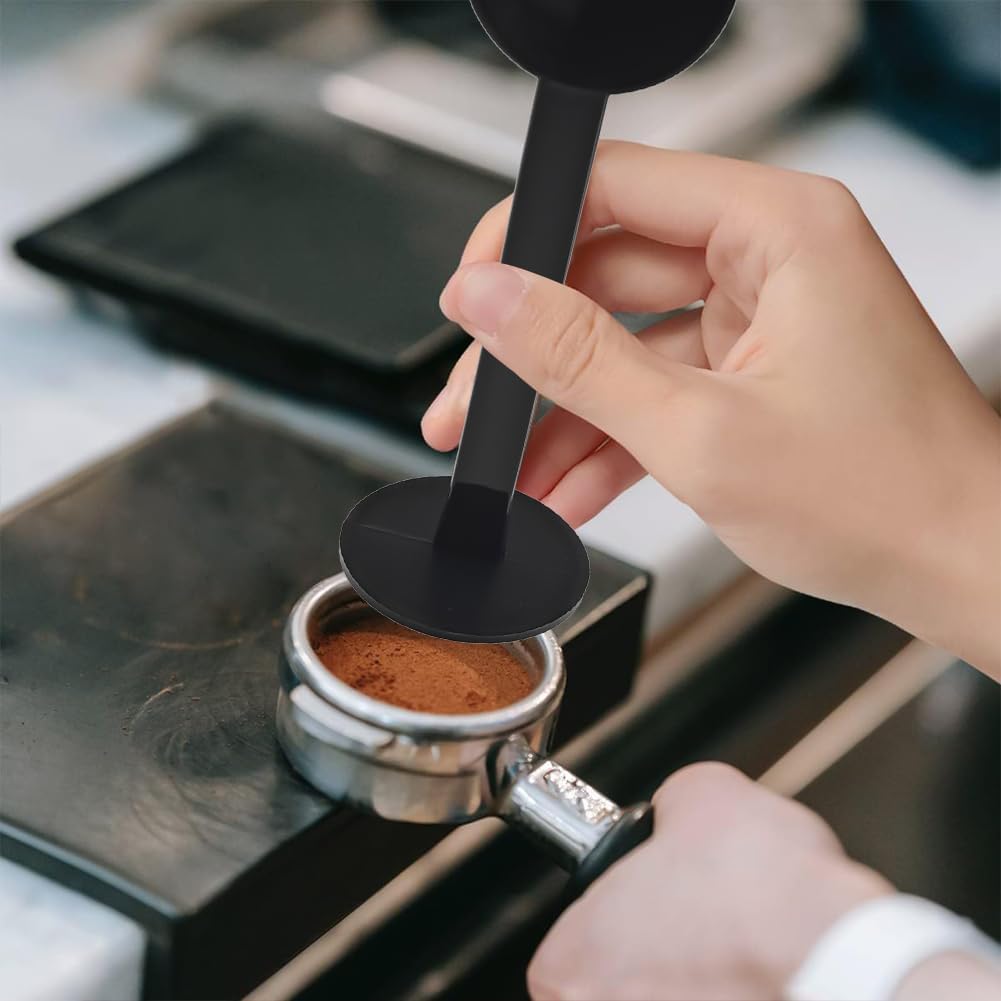 3 PACK 2-In-1 Black Espresso Coffee Bean Spoon, Tamping Scoop Tamper Tea Tool