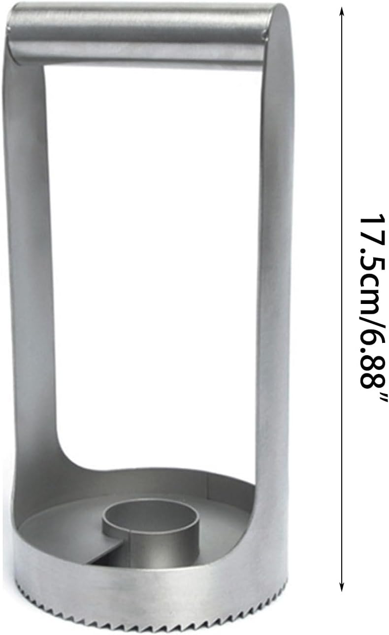 Pineapple Corer - Stainless Steel - Silver - Easy Fruit Slicing - Kitchen Tool