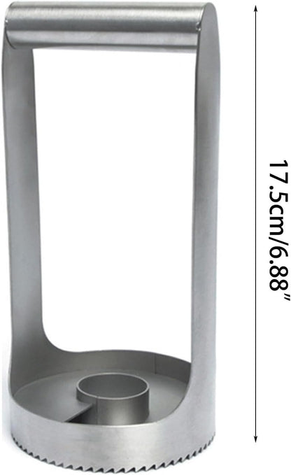 Pineapple Corer - Stainless Steel - Silver - Easy Fruit Slicing - Kitchen Tool