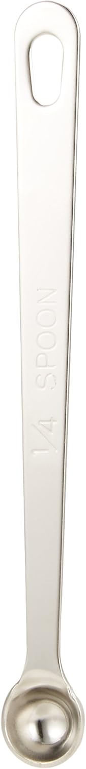 Wadasuke Manufacturing Extra Thick Measuring Spoon, 1/10 Spoon, 4911-0010 Silver