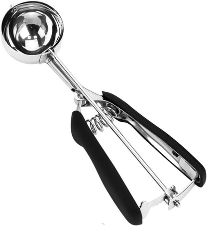 Ice Cream Scoop, 18/8 Stainless Steel Cookie Scoop, Cookie Scoops for Baking, 2 Tbsp/ 30 ml/ 1 oz Cookie Dough Scoop, Ice Cream Scooper with Trigger Release, Cookie Scooper for Baking