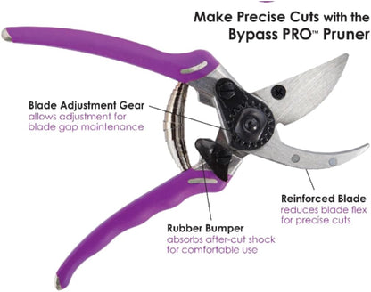 Dramm ColorPoint Stainless Steel Compact Garden Pruning Shears, Hand Pruner, Garden Clippers, with Heavy Duty Blade and Easy grip Handle, Yellow