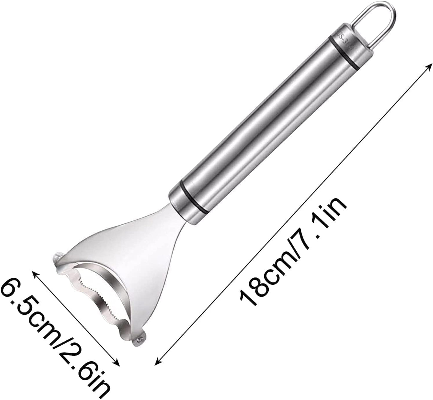KOSIMI Magic Corn Peeler, Stripper Cob Tool, Premium Stainless Steel Thresher with Ergonomic Handle, Kitchen Gadget