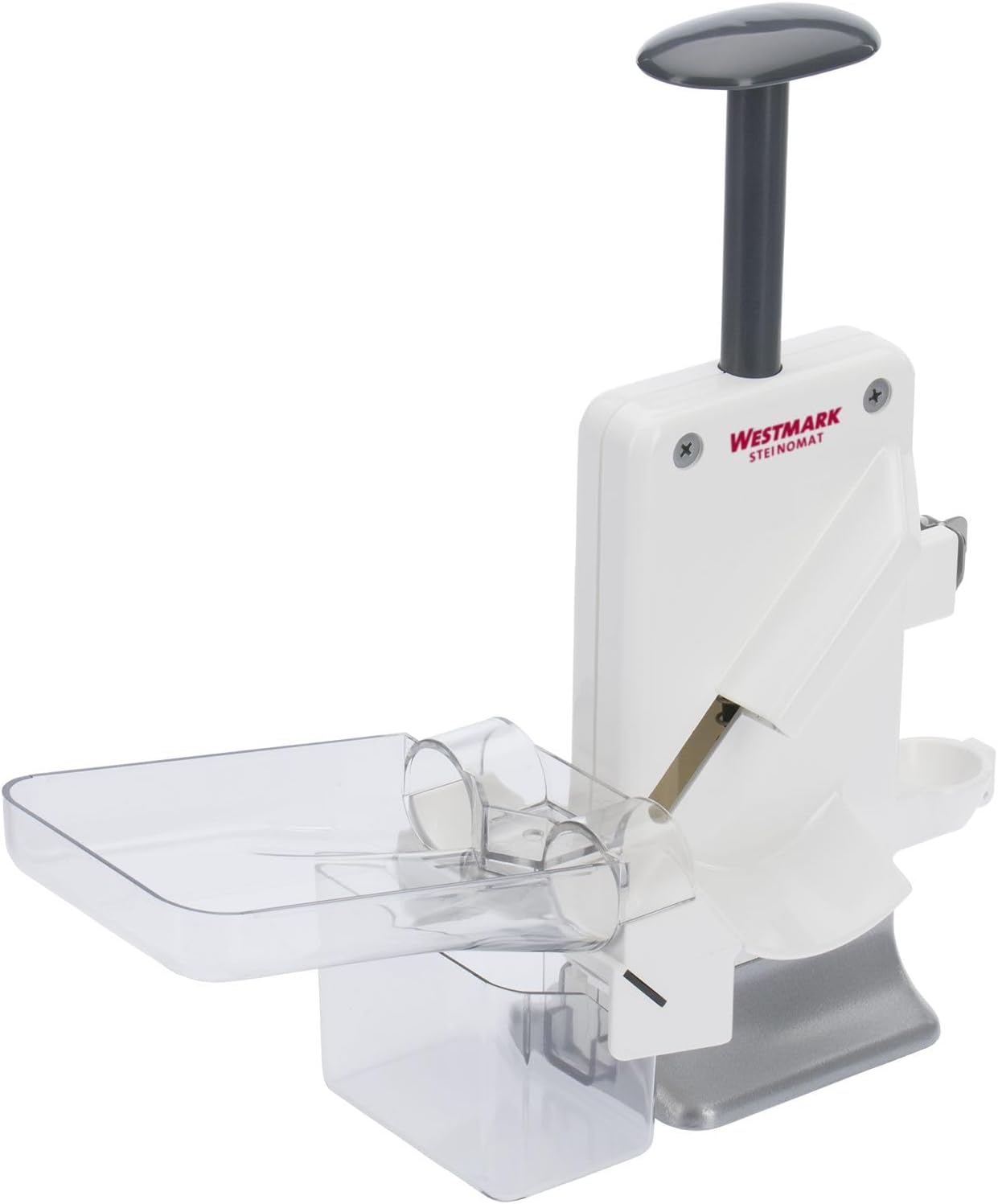 Westmark Cherry & Plum Pitter “Steinex-Combi” – 2-in-1 Fruit Pit Remover, Stainless Steel Blade, Heavy-Duty Aluminum, Fast Clean Pitting for Cherry Jam, Pie & Syrup