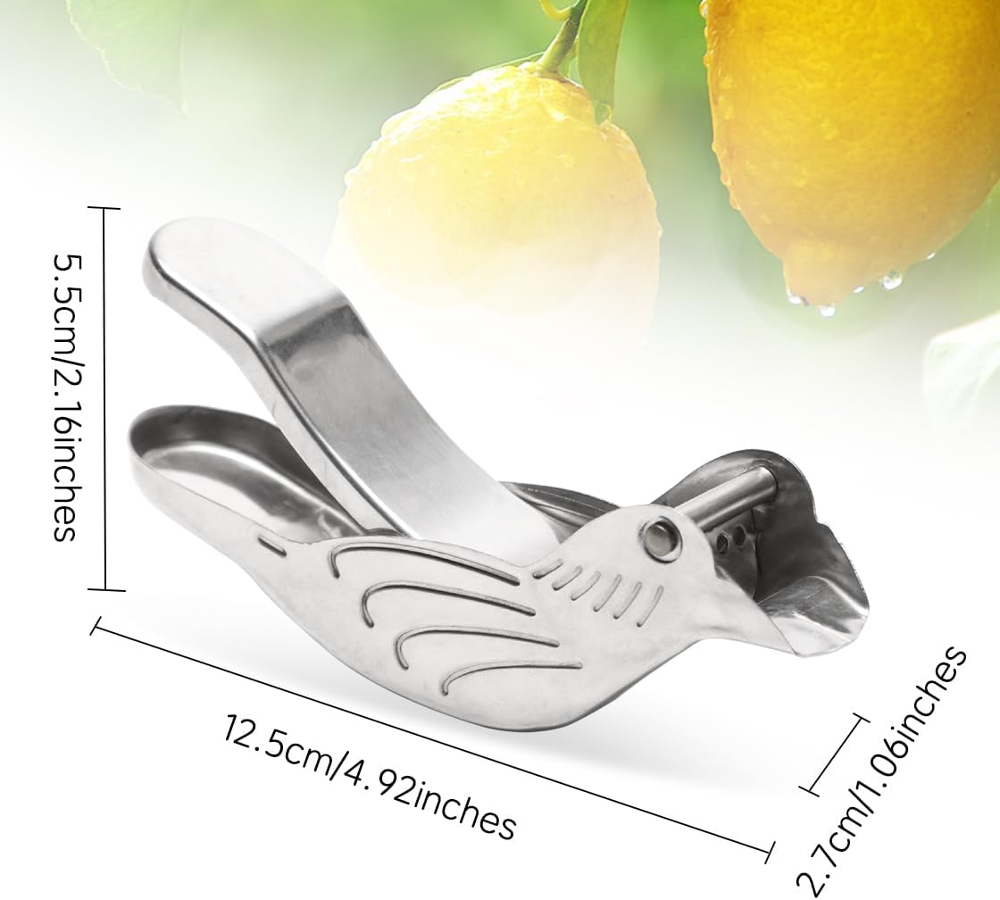 3pcs Lemon Juicer, Manual Lemon Squeezer Portable Lime Juicer, Bird Shape Hand Press Juicer for Orange Lime Pomegranate (3pcs)