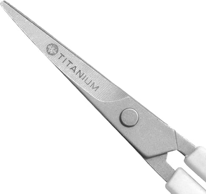Westcott 5-Inch Micro-Tip Fabric Scissors with Titanium-Bonded Blades - Craft Scissors for Paper and Fabric, Sewing, and More