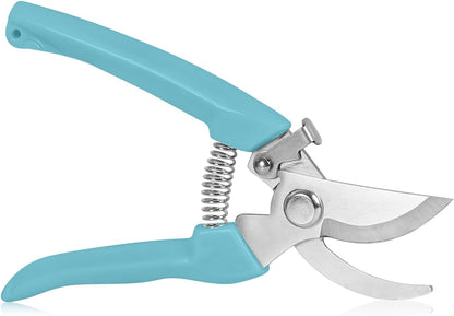 Garden Scissors for Plant, Tip Pruning Shears for Cutting Flowers, Trimming Plants, Bonsai and Fruits Picking (Bypass Blade Pruner)