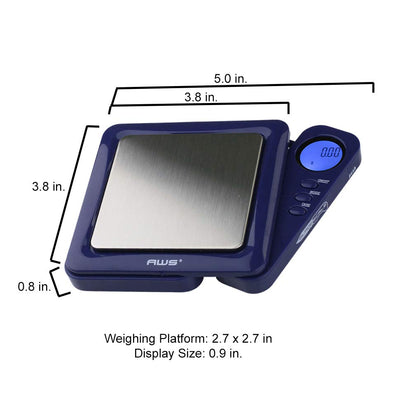 American Weigh Scales Blade Series Digital Pocket Gram Scale 1000g x 0.1g | Precision Mini Scale 0.1g Accuracy, Pocket Scale for Kitchen, Gold, Gems & Coin Scale, Smart Digital & Compact Scale