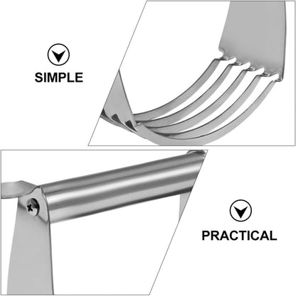 Professional Stainless Steel Pastry Cutter with Handle, Heavy Duty Dough Blender for Baking, Kitchen Dough Cutter Tool for Home and Bakery Use