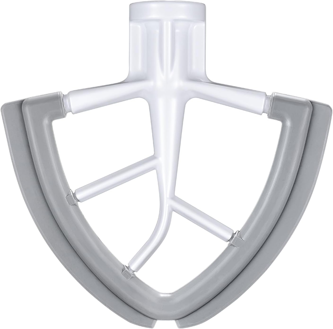 Flex Edge Beater Accessories and Attachments for KitchenAid 6 Quart Bowl-Lift Stand Mixer, Pastry Paddle Attachment for Kitchenaid, Dishwasher Safe, White
