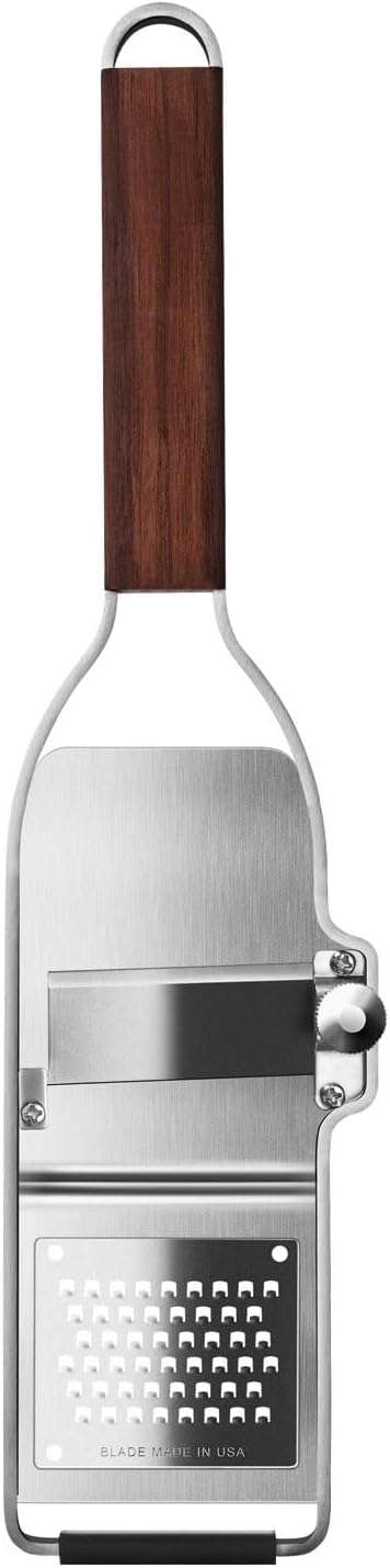 Microplane Master Series Ribbon Grater, Stainless Steel, Walnut Wood, 30 x 6.8 x 2 cm
