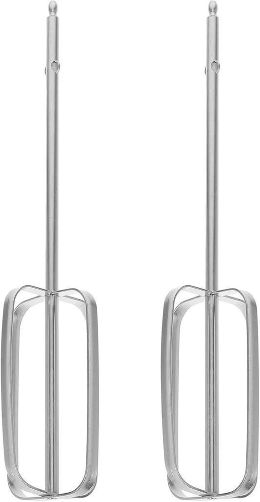 PRETYZOOM Hand Mixer Attachments 2-Pack Replacement Beaters for Electric Whisk and Drill Mixers Stainless Steel 8.38X1.77X1.77In Efficient Egg Whisking and Dough Mixing Kitchen Tool