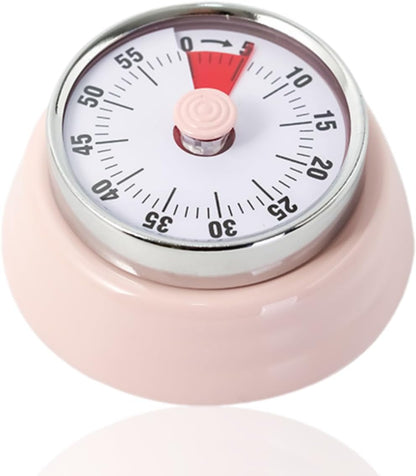 Kitchen Timer, Magnetic Visual Countdown Timer with Loud 72dB Alarm Mechanical Analog Dial for Cooking Baking Home Gym Office