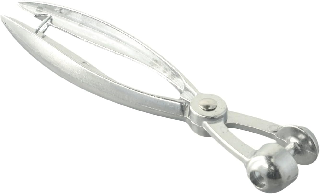 Pitter Olives, for Red Dates Aluminum Alloy Fruit Corer with Easy Squeeze Design, No Blades, Dishwasher Safe, for Compact Storage, Silver (7.1 in)