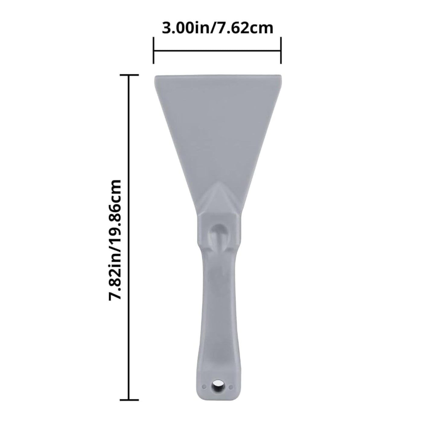 SPARTA Polypropylene Scraper Tool Food Safe Scraper for Removing Caked-On Residue in Commercial Kitchens, Plastic, 7.82 x 3 Inches, White