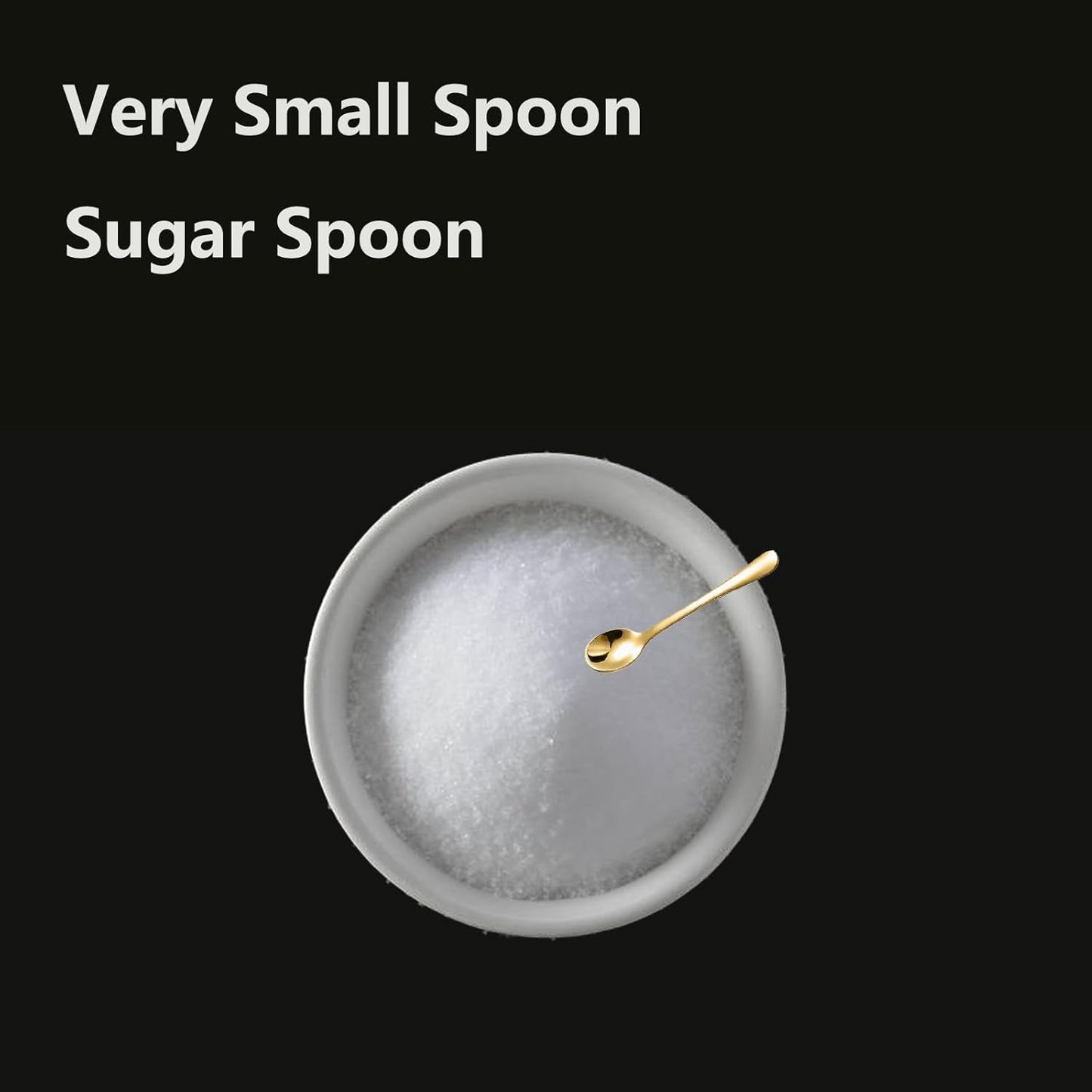 8 PCS Tiny Stainless Steel Spoons for Spices Jars, Mini Size 2.87", Cute Small Stainless Steel Condiment Spoons for Spices, Salt, Sugar, Pepper, Honey, Asanta Fun Little Scoops