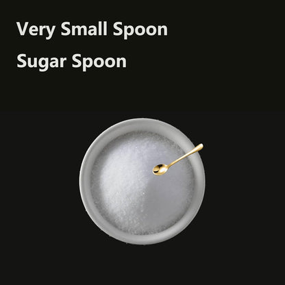 8 PCS Tiny Stainless Steel Spoons for Spices Jars, Mini Size 2.87", Cute Small Stainless Steel Condiment Spoons for Spices, Salt, Sugar, Pepper, Honey, Asanta Fun Little Scoops