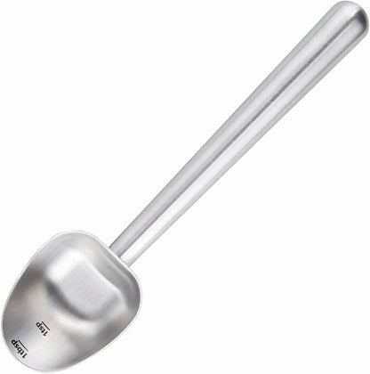 Easyworkz Stainless Steel Long Hollow Handle Coffee Scoop,7g Measuring Spoon for Ground Coffee and Loose Leaf Tea, Rose Gold-Black