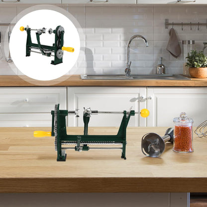 Peeling Machine Orange Peeler, Pineapple Corer Hand-Cranked Mango Kiwi Peeling Machine Household Stainless Steel Gadgets Potato Slicer Orange Alloy Fruit for Home Comes with English Instruction Manual
