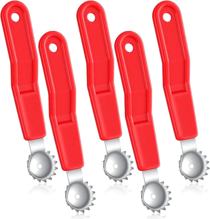 5 Pcs Tomato Corer Tool, Stainless Steel Tomato Corer, Multi-Purpose Strawberry Corer with Plastic Handle for Fruit Stem Remover Kitchen Tool