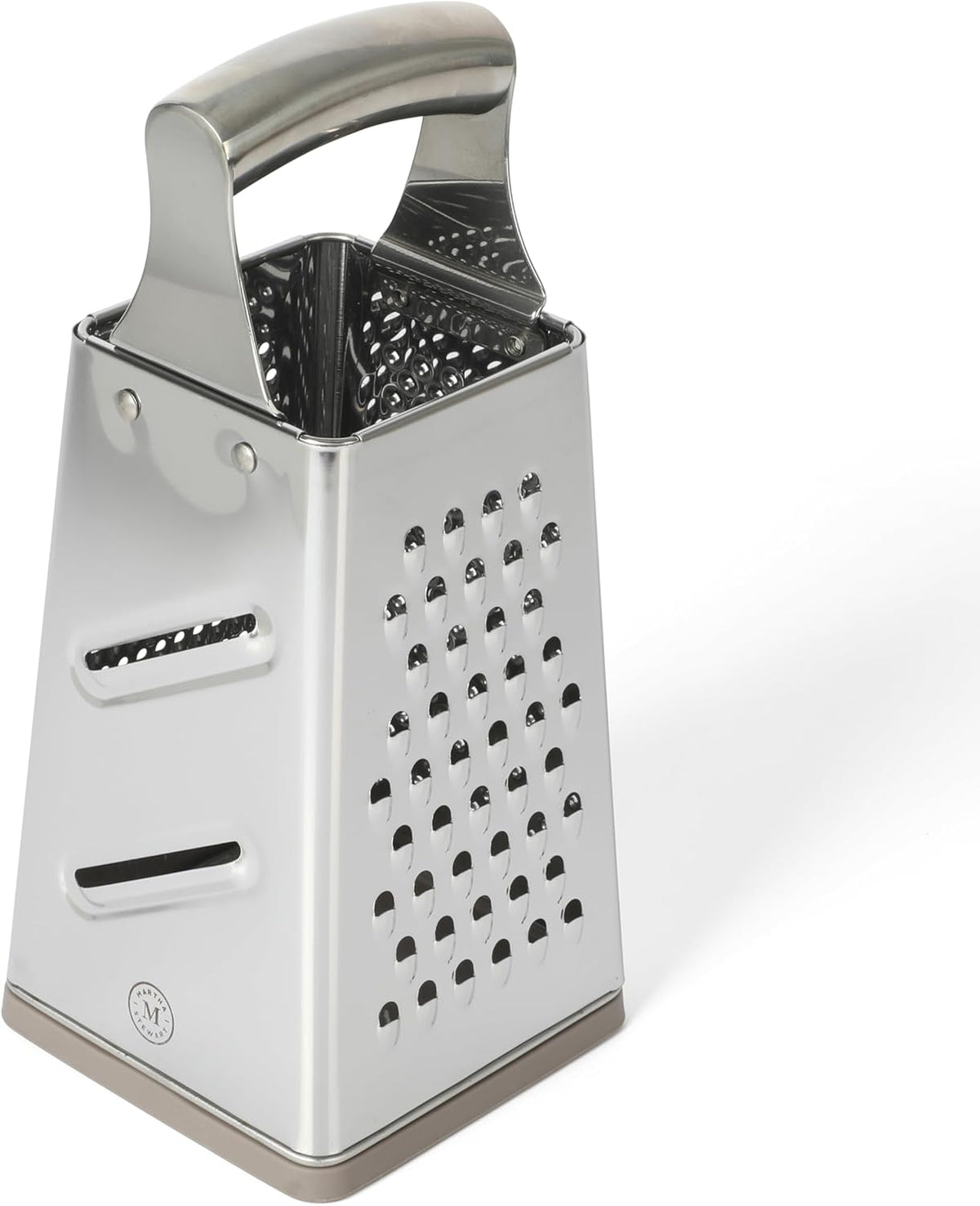 Sprucedale 9.5-Inch Stainless Steel 4-Sided Box Grater – Durable Kitchen Cheese and Food Grater with Multiple Grating Surfaces