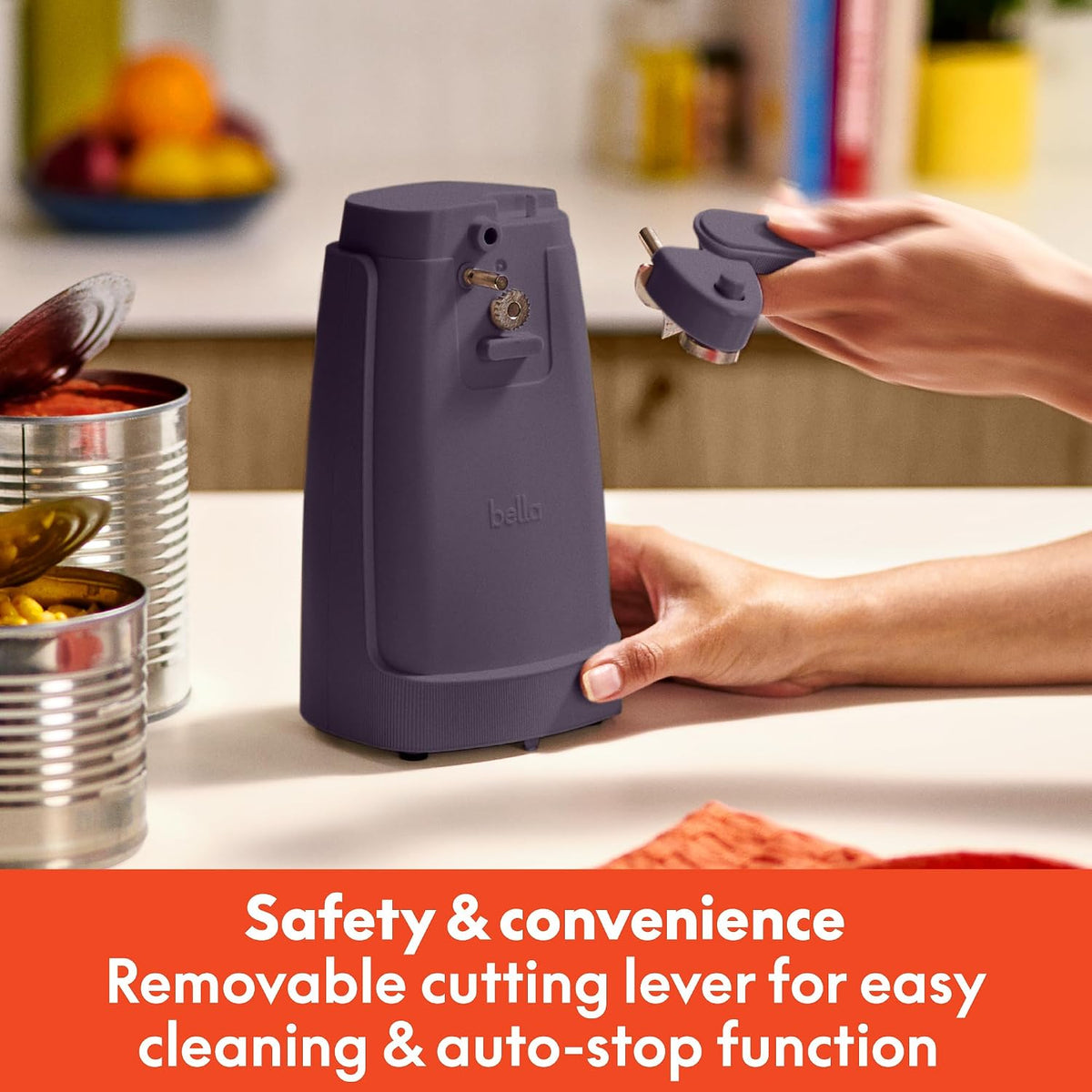 Electric Can Opener and Knife Sharpener, Black