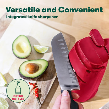 Electric Can Opener and Knife Sharpener, Black