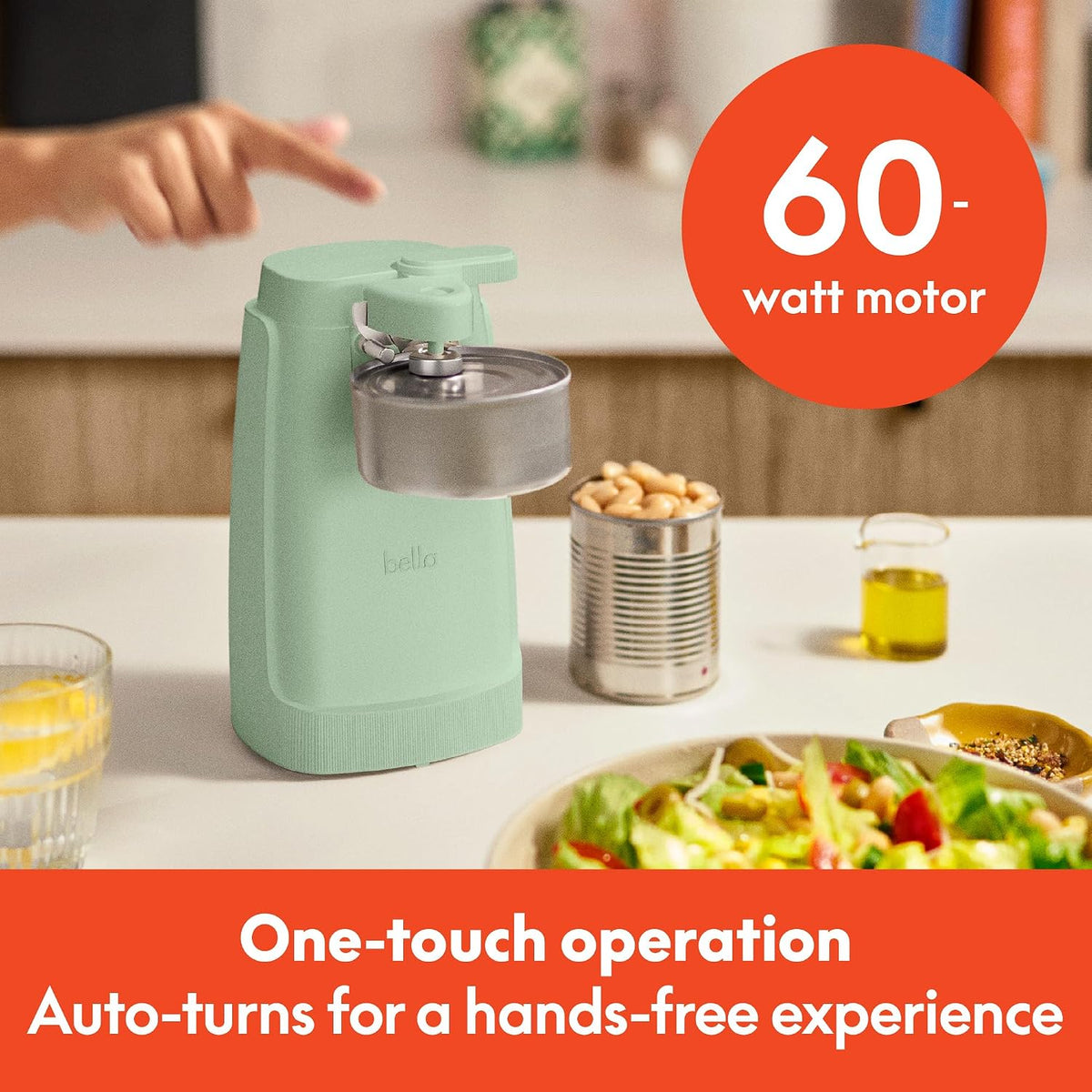 Electric Can Opener and Knife Sharpener, Black