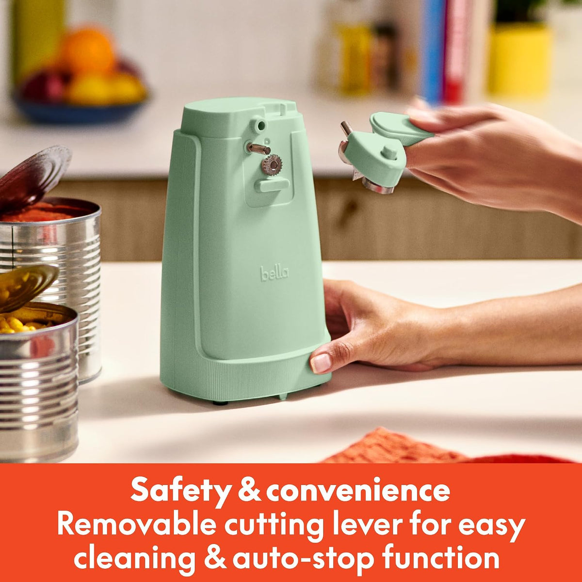 Electric Can Opener and Knife Sharpener, Black