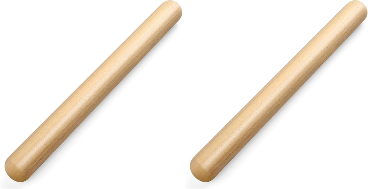 11.5-inch Wooden Rolling Pin for Baking, Natural Wood Dough Roller