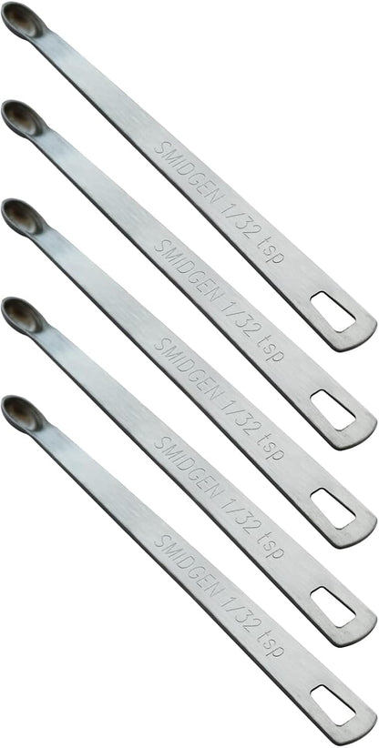 3PCS 1/8 Teaspoon(1/8tsp, 0.625 ml, Dash) Single Tiny Measuring Spoon, Small Individual Stainless Steel Measure Spoons Only