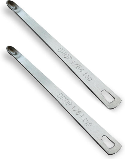 3PCS 1/8 Teaspoon(1/8tsp, 0.625 ml, Dash) Single Tiny Measuring Spoon, Small Individual Stainless Steel Measure Spoons Only