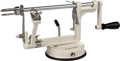 Apple Peeler and Corer, Durable Heavy Duty Chrome Cast Iron, Suction Base