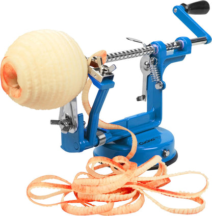 Apple Peeler and Corer, Durable Heavy Duty Chrome Cast Iron, Suction Base