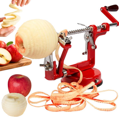 Apple Peeler and Corer, Durable Heavy Duty Chrome Cast Iron, Suction Base