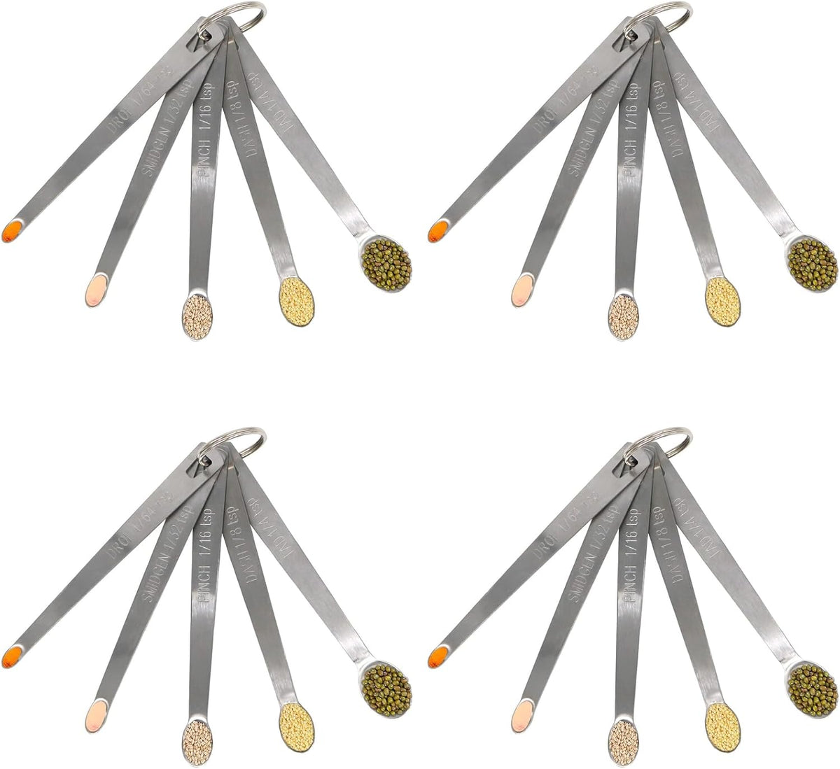 4Pack Mini Measuring Spoon Set, Small Teaspoon for Tiny Measurement | Stainless Steel, ‌Rust-Free, Dishwasher-Safe, High Precision, Easy-Read Markings, Multi-Purpose, Lightweight & Durable