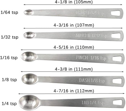 4Pack Mini Measuring Spoon Set, Small Teaspoon for Tiny Measurement | Stainless Steel, ‌Rust-Free, Dishwasher-Safe, High Precision, Easy-Read Markings, Multi-Purpose, Lightweight & Durable