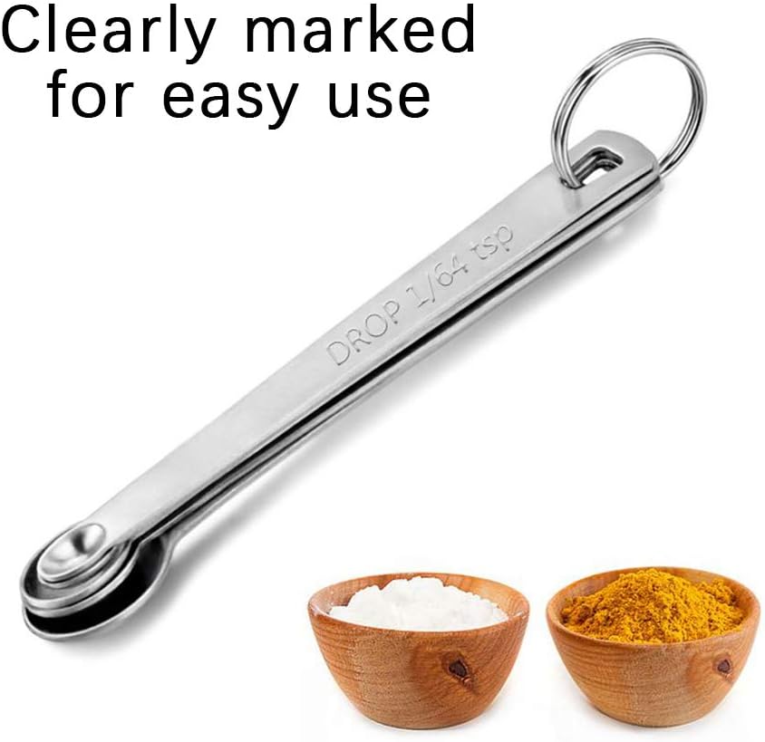 4Pack Mini Measuring Spoon Set, Small Teaspoon for Tiny Measurement | Stainless Steel, ‌Rust-Free, Dishwasher-Safe, High Precision, Easy-Read Markings, Multi-Purpose, Lightweight & Durable