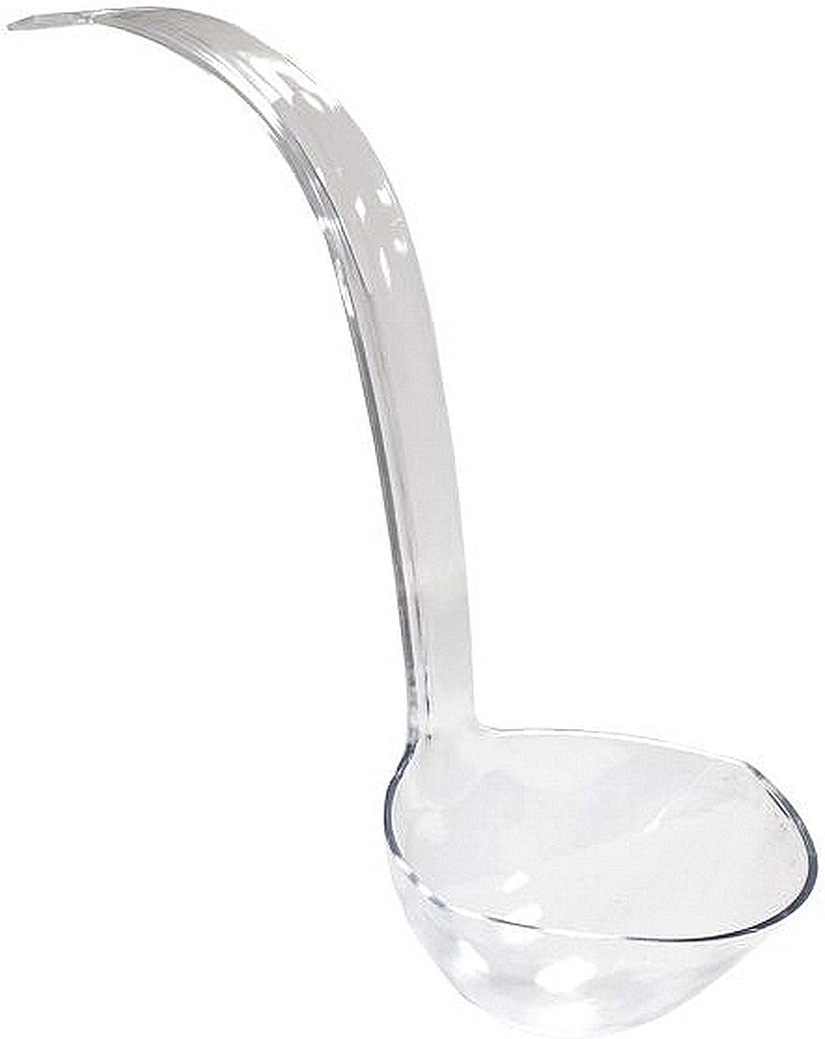 Hard Plastic 5-Ounce Punch Bowl/Serving Ladle, 1-Count, Clear