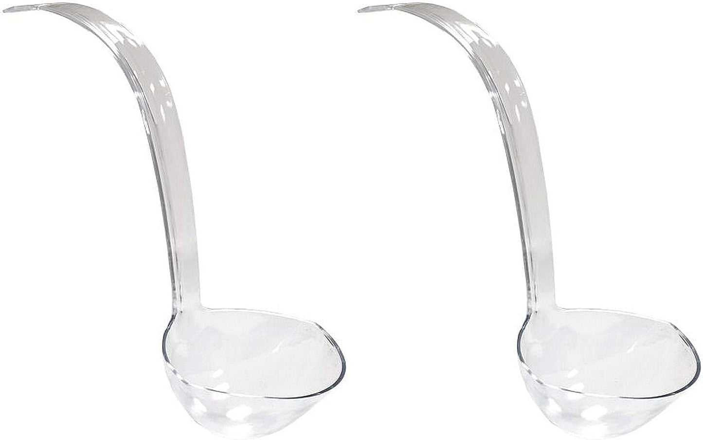 Hard Plastic 5-Ounce Punch Bowl/Serving Ladle, 1-Count, Clear