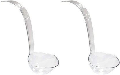 Hard Plastic 5-Ounce Punch Bowl/Serving Ladle, 1-Count, Clear