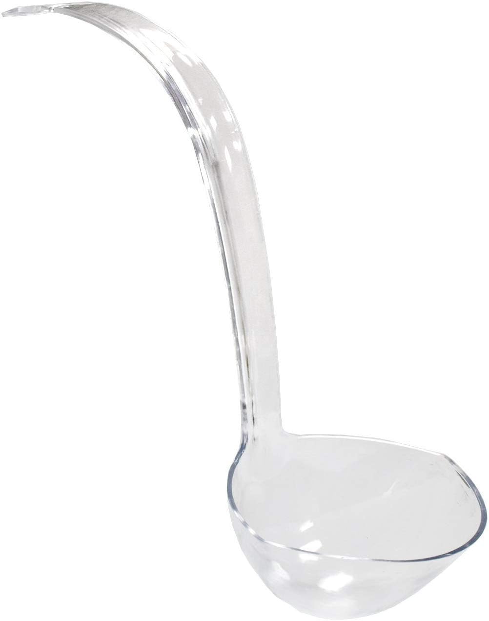 Hard Plastic 5-Ounce Punch Bowl/Serving Ladle, 1-Count, Clear