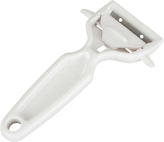 Corporation DH8013 KITCHEN Peeler, Switchable Shredded Peeler, Julienne, Potatoes, Sprout, Dishwasher Safe, White, Made in Japan
