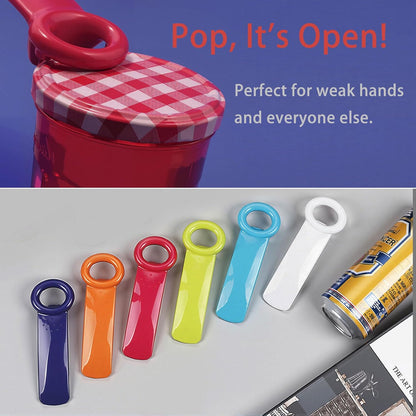 6 Pack Jar Openers for Seniors, Jar Lid Opener, Jar Key and Bottle Openers