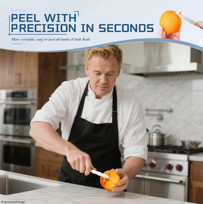 Orange Peeler Tool, Stainless Steel Citrus Peeler for Oranges and Lemons