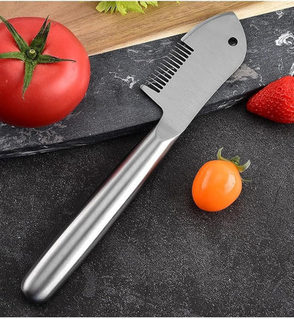 Stainless Steel Multi-Purpose Julienne Peeler, Protable Handheld Vegetable Shredder, Precision Veggie Julienne Blade, Quick & Easy Kitchen Shredder Tool For Potatoes, Carrot (B)