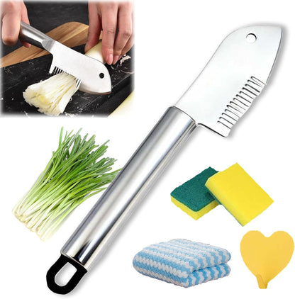 Stainless Steel Multi-Purpose Julienne Peeler, Protable Handheld Vegetable Shredder, Precision Veggie Julienne Blade, Quick & Easy Kitchen Shredder Tool For Potatoes, Carrot (B)