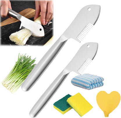 Stainless Steel Multi-Purpose Julienne Peeler, Protable Handheld Vegetable Shredder, Precision Veggie Julienne Blade, Quick & Easy Kitchen Shredder Tool For Potatoes, Carrot (B)
