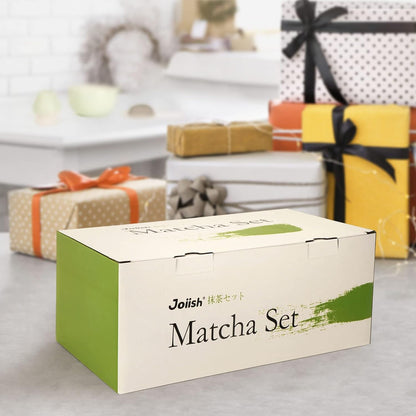 10-Pcs Matcha Whisk Set, Matcha Kit with Measuring Spoon/Cup, Green