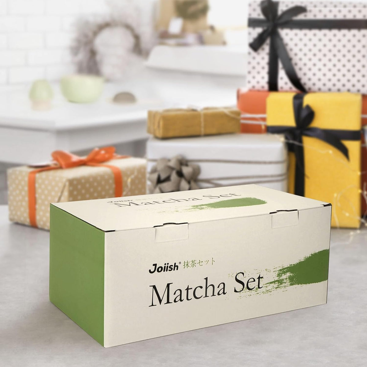10-Pcs Matcha Whisk Set, Matcha Kit with Measuring Spoon/Cup, Green